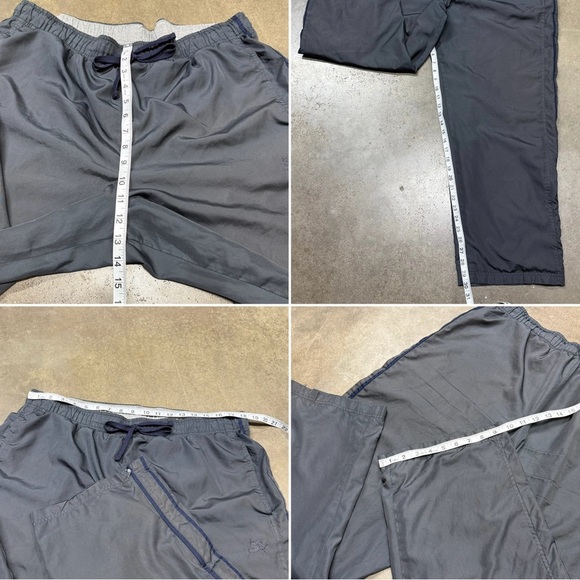 Vintage Starter Lined Warm Up Baggy Windbreaker Zip Leg Retro Track Pants - Picture 8 of 9